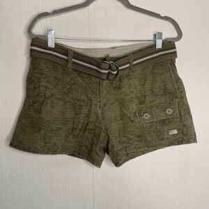 THE NORTH FACE Shorts Womens 8  Green Camo A5 Series Outdoor Hiking Camping‎ Y2K